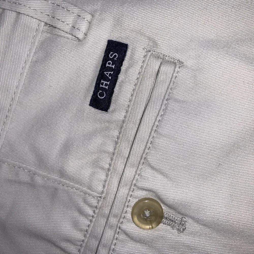 Mens Chaps Khaki Chino Flat Front sz 36 100% Cotton Summer Shorts Preppy‎ Golf
